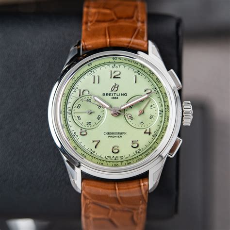 pistachio breitling|breitling b09 pistachio review.